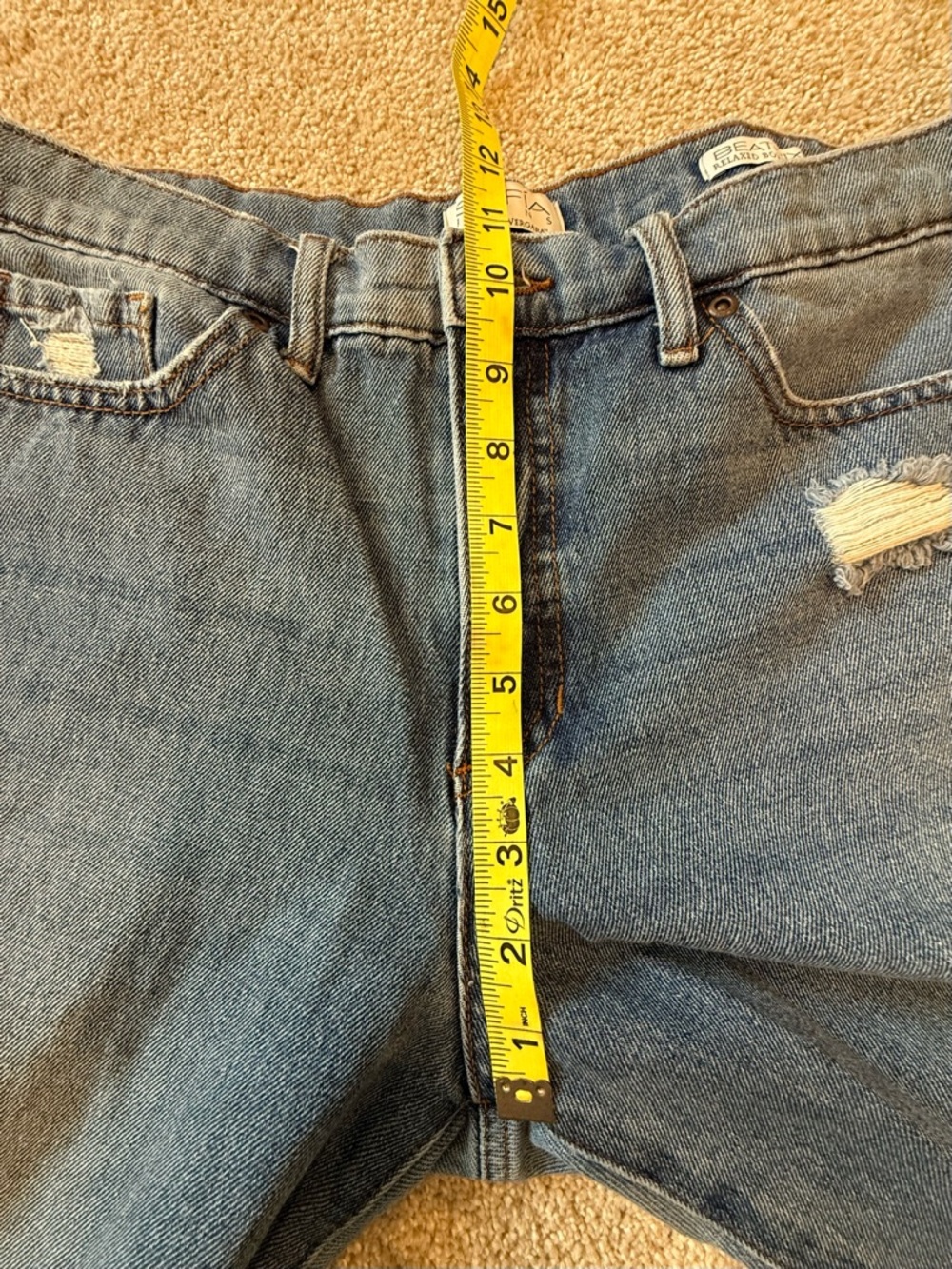 Sofia Jeans Beatrix Relaxed Boyfriend Jeans Distressed Size 8 Light Wash - Picture 5 of 7